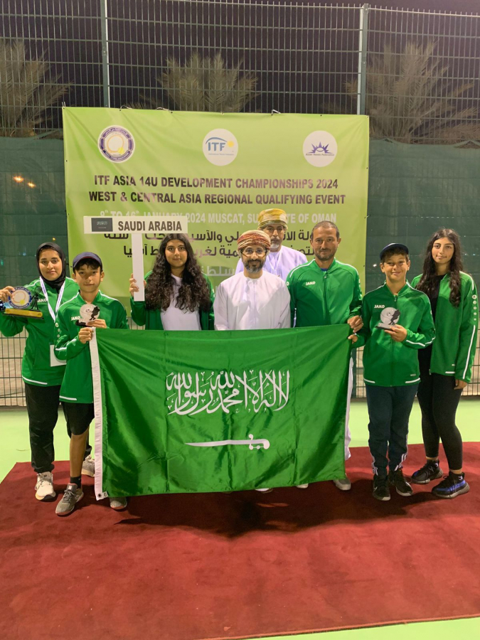Saudi Arabia U-14 Tennis Team Finishes Second in West and Central Asia ATF & ITF Championship