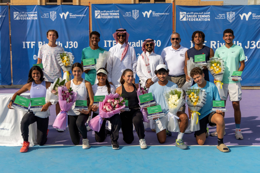 السعودي بدر ادريس يتوج بذهبية دولية ناشئي التنس في الرياض